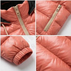 Men's Winter Coats Solid Color Parkas Puffer <b>Jackets</b> With Bubble <b>Padded</b> Cotton And <b>Waterproof</b> Hood Canvas Fabric Warm Black Mens - Product Image 4