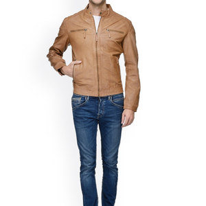 Chaqueta de cuero elegante para hombre, más vendida, disponible en diferentes colores, al mejor precio. - Product Image 2