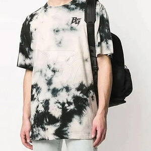 T-shirts pour hommes de style streetwear avancé, effet délavé à l'acide, 100% coton, respirant, séchage rapide, tissu doux, coupe régulière élégante pour la mode urbaine - Product Image 5