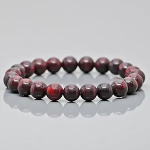 Natural Iron Tiger Eye 8mm Smooth Round AA Grade Gemstone Beads <b>Stretch</b> <b>Bracelet</b> Healing Jewelry Wholesale - Product Image 6