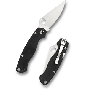 Navajas Plegables Premium con Mango Ergonómico Negro, Hoja de Acero Inoxidable con Borde Liso y Afilado, Orificio para el Pulgar y Clip para Cinturón - Product Image 1