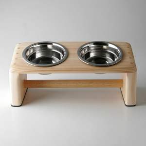 Hygienic Wooden <b>Dog</b> <b>Bowl</b> Holder Promotional Pet Product Convenient <b>Dog</b> Feeder <b>Stand</b> for Healthy Eating - Product Image 1