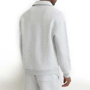 Comfortable Fit Breathable Structure Half <b>Zip</b> Front Men Half <b>Zip</b> Sweat <b>Shirt</b> Made <b>With</b> Durable Sweatshirt Material Soft Feel - Product Image 3