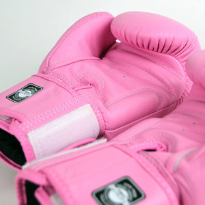 Gants de boxe professionnels en cuir véritable, légers, à doigts entiers, avec sangle de poignet réglable, pour Muay Thai – Vente en gros de haute qualité - Product Image 3