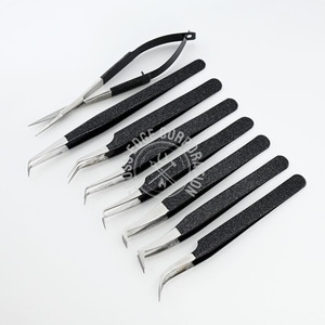 แหนบปลายไฟเบอร์แบบแม่นยำ 45 และ 35 องศา สำหรับต่อขนตาแบบเมกะวอลลุ่ม - Product Image 1