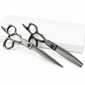 Ciseaux professionnels pour laisser des mèches de cheveux, en acier inoxydable, lame tranchante, 30 dents, pour droitiers, manche long, usage en salon - Product Image 1