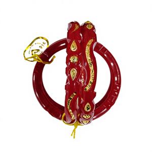 22K <b>Solid</b> <b>Gold</b> Red Pola <b>Bangle</b> Bracelets Women Traditional Bengali Bridal Wedding Jewelry Vintage Style BIS Certified Ornament - Product Image 1