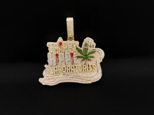 Pendentif personnalisé Iced CZ Trap Prestige - Product Image 2