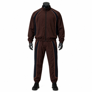 Ensemble de survêtement coupe-vent streetwear personnalisé OEM, vente en gros, tendance, pour homme, respirant, collection hiver - Product Image 1