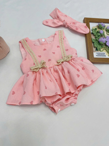 Vestido Halter de Verano de Alta Calidad para Niñas, Estampado, de Algodón, Maxi, Ecológico, Transpirable, con Opción de Pañuelo para Niños - Product Image 4