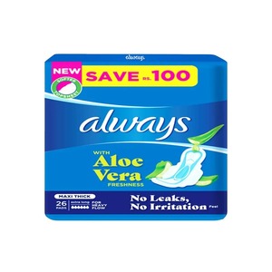 Premium Always Maxi <b>Pads</b> High Absorbency Feminine Care Protection Secure Fit For Heavy Flow Comfort - Product Image 2