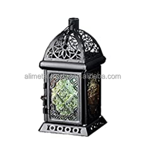 <b>Lanterns</b> for Candles <b>Decorative</b> <b>Lanterns</b> Moroccan Style Metal <b>Lantern</b> with Handle and also customizable - Product Image 1