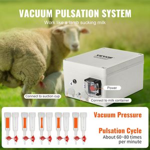 Tire-lait électrique portable 3L en acier inoxydable 304 à pulsation automatique sous vide pour chèvres, de qualité alimentaire - Product Image 4