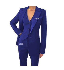 Traje de Negocios Personalizado para Mujer, Tejido de Velour, Sólido, Cómodo, Transpirable, con un Solo Botón, Manga Larga, Nuevo Diseño de Blazers - Product Image 4