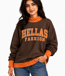 Suéter de Cuello Alto para Mujer, el Más Vendido, Ligero, de Algodón y Felpa, con Bordado Personalizado, Corte Holgado, Mangas Largas, Fabricante al por Mayor - Product Image 1