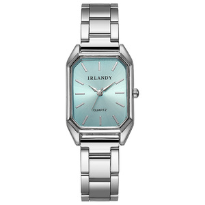 Montre à quartz rectangulaire pour femme, nouveau design, or et vert, montre pour femme - Product Image 5