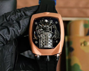 Reloj de pulsera para hombre, edición limitada, de lujo, con bisel mate en oro rosa, correa de caucho, deportivo, informal, de negocios, tourbillon, automático, mecánico - Product Image 1