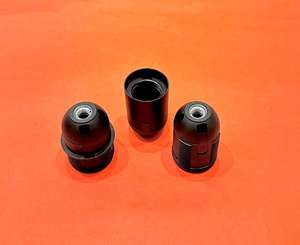 Douille de lampe E27 en plastique à verrouillage automatique, base à vis Edison, mise à la terre simple - Product Image 3