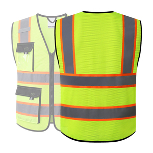 Nouvelle arrivée, gilet de travail haute visibilité personnalisé avec logo pour hommes, professionnel, certifié CE, séchage rapide, réfléchissant, toutes tailles, faible MOQ - Product Image 5