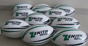 Customized Logo Printed Eco-Friendly Size 5 Rubber Compound Rugby Training Balls for Match Sports Use Durable Outdoor Practice - Product Image 2