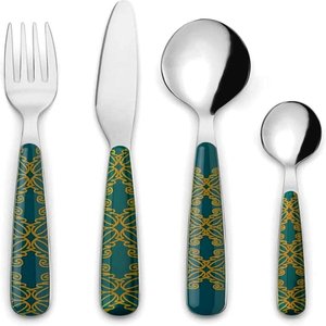 Ensemble de couverts vintage en acier inoxydable à motif floral, finition miroir, cuillères et fourchettes pour mariages, hôtels, restaurants et cafés - Product Image 6