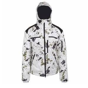 Veste Softshell Tactique Imprimée Camouflage Imperméable Chaude pour l'Hiver, Unisexe, Coupe-Vent de Chasse avec Velcro Avant en Polyester - Product Image 1