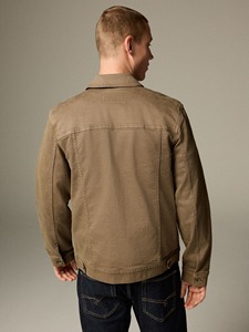 Chaqueta de Mezclilla para Hombre, Corte Holgado, Estilo Vintage, Camuflaje, Algodón Elástico, Efecto Desgastado, Cómoda, Duradera - Product Image 4