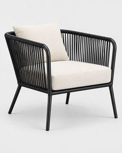 Ensemble de canapé d'extérieur en rotin 4 pièces, mobilier de patio moderne en osier PE avec coussins et table basse - Product Image 3