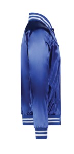 Veste universitaire en satin bleu pour homme, col rabattu, fermeture boutonnée, coupe classique, style preppy, vêtement d'automne, personnalisable, 100% laine véritable - Product Image 4
