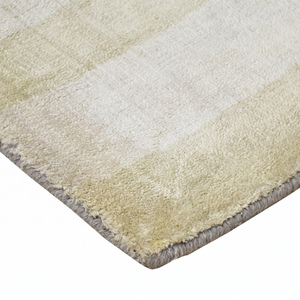 DECORDEC Charcoal <b>Grey</b> Ivory Beige Wool Striped <b>Rug</b> Non-Slip Eco-Friendly Contemporary Horizontal Band Area Carpet for <b>Living</b> - Product Image 5