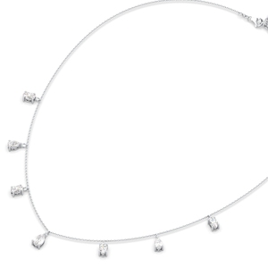REYES Collar de Cadena Personalizado de Plata de Ley 925 con Moissanita de Corte Pera de 1.38 Quilates, Regalo de Boda para Mujer, Joyería Fina - Product Image 2