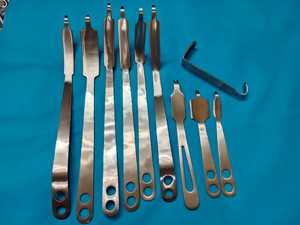 Juego de Instrumentos Profesionales para Retracción de Cadera, 10 Piezas, Herramientas Quirúrgicas Ortopédicas de Acero Inoxidable, por Dentavex - Product Image 2