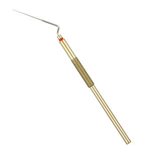 Instrumento dental curvo Fissure Carver de 95 mm K+B No. 2 para modelado detallado de fisuras, modelado de cera y anatomía occlusal - Product Image 1