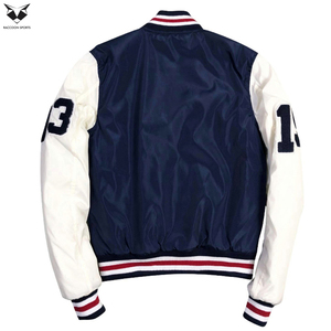 Solid Custom Contrast Color Block Best Supplier OEM Service Latest Style In Different Design Men Street Wear Varsity Jackets - Product Image 6