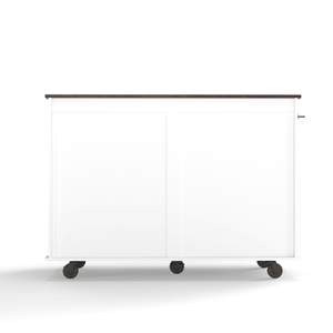 Gabbia Mobile per Cani da 120 cm con Doppio Accesso, 5 Ruote Bloccabili e Ganci Laterali, Sportello Superiore Ribaltabile per l'Alimentazione, Gabbia Multifunzionale per Animali Domestici - Product Image 2