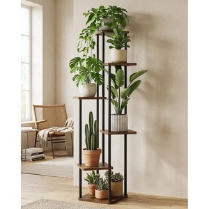 Wholesale Sheesham Wood Wall-Mounted <b>Planter</b> Shelf - Artistic Display for B2B - Product Image 2