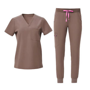 Nuevos Uniformes Médicos Profesionales al por Mayor, Mezcla de Algodón, Poliéster, Rayón y Spandex, Elegantes, Servicio OEM para Conjuntos de Uniformes - Product Image 1