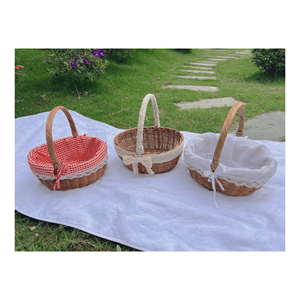 Square bamboo <b>basket</b> crafted with bamboo weaving and handle for food storage cake <b>display</b> and kitchen decor Vietnam origin - Product Image 5