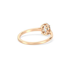 แหวนหมั้นเพชรทรงรี 1 กะรัต เพชรเลี้ยงในห้องปฏิบัติการ ทองคำแท้ 14K ดีไซน์หรูหราจาก REYES สำหรับผู้หญิง เครื่องประดับชั้นดี - Product Image 6
