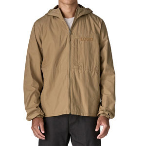 Chaqueta Cortavientos Ligera Personalizada para Hombre, Marca Privada, Algodón Orgánico, para Senderismo al Aire Libre, Deportiva, Casual, Resistente al Viento - Product Image 1