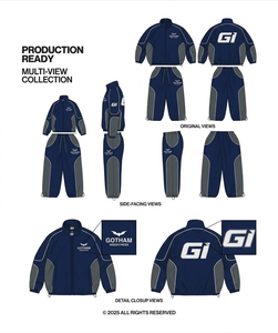 2026 New Arrival Men's Winter Two-Piece Breathable Windbreaker Tracksuit <b>Hoodie</b> Shorts Set Customizable Nylon Polyester - Product Image 2