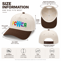 Nouvelle Arrivée Casquette Trucker Bicolore Logo Brodé Personnalisé Visière Courbée Réglable Snapback Décontractée Streetwear Casquette de Baseball