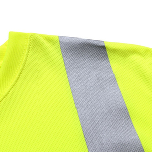 Chemises de sécurité pour hommes en gros, réfléchissantes, haute visibilité, manches longues, classe Hi Vis, pour travaux de construction - Product Image 4