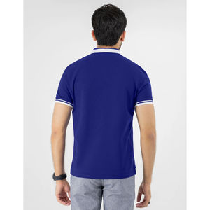Polo homme anti-rétrécissement en polyester et coton, grande taille, col montant, design personnalisé, respirant, authentique - Product Image 5