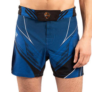 Shorts de MMA de Poliéster/Algodón Duraderos, Ligeros y de Secado Rápido, Hechos en Pakistán, de Alta Calidad, con Contraste de Color y Opciones Personalizables para Hombre - Product Image 1