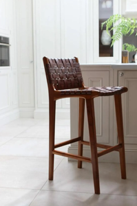 Tabourets de bar en bois de manguier haut de gamme pour cuisine, chaise haute de luxe, mobilier de café moderne, chaises de bar au meilleur prix - Product Image 5