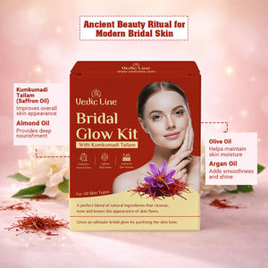 Vedicline <b>Kumkumadi</b> <b>Tailam</b> Bridal Glow Facial Kit 62ML for Whitening Glow and Skin Rejuvenation for Export Selling Price - Product Image 3