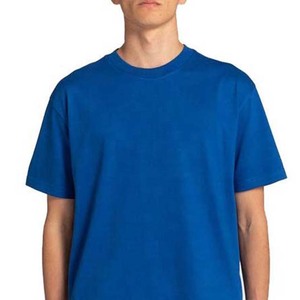 เสื้อยืดคอตตอนโอเวอร์ไซส์ผู้ชาย ผ้าเปล่า 200 กรัม พิมพ์ซิลค์สกรีน กันยับ แห้งเร็ว คุณภาพสูง สีตามสั่ง แขนสั้น - Product Image 5