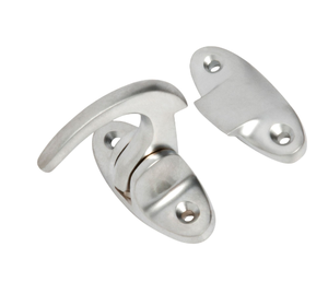 Brass <b>Window</b> Spring Spur <b>Catch</b> Cup-Shaped Construction Finish Antique Brass - Product Image 3