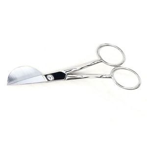 Ciseaux de manucure professionnels de précision à bec de canard en acier inoxydable, à pointe arrondie et lame courbée, pour coupe-cuticules, pour droitiers, pour la beauté - Product Image 1